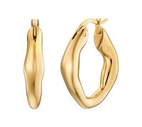 NOELANI Creolen Edelstahl Damen Ohrschmuck, 2,8 cm, Gold, Kommt in Schmuck Geschenk Box, 2031630