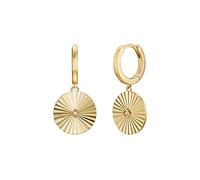 NOELANI Creolen, Ohrstecker 925 Sterling Silber, Edelstahl Damen Ohrschmuck, mit Süßwasserzuchtperle, Zirkonia, Silber, Gold, Kommt in Schmuck Geschenk Box