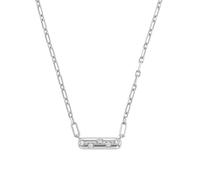 NOELANI - Damen Halskette 925 Silber - mit Zirkonia Stein - Stab Anhänger - NOE-N0017