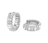 NOELANI - Damen Ohrringe 925 Silber - mit Zirkonia Stein - Creole - NOE-E0023