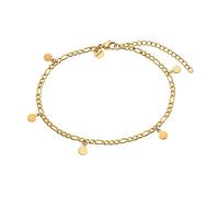 Fußkette für Damen, Edelstahl IP Gold | Coins Noelani Gold 001 (Artikelnummer: 5D989/90X001)