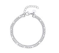 Fußkette für Damen, Edelstahl Noelani Silber 001 (Artikelnummer: 5D989/60X001)