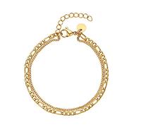 NOELANI Fußkette Edelstahl Damen Sommerschmuck, 22+5 cm, Gold, Kommt in Schmuck Geschenk Box, 2032148
