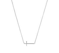 NOELANI Kette mit Anhänger 925 Sterling Silber Damen Halsschmuck, 40+5 cm, Gold, Kreuz, Kommt in Schmuck Geschenk Box, 2030199