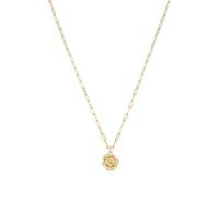 NOELANI Kette mit Anhänger 925 Sterling Silber Damen Halsschmuck, 40+5 cm, Gold, Rose, Kommt in Schmuck Geschenk Box, 2039633