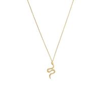 NOELANI Kette mit Anhänger 925 Sterling Silber Damen Halsschmuck, 40+5 cm, Gold, Schlange, Kommt in Schmuck Geschenk Box, 2031585