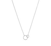 NOELANI Kette mit Anhänger 925 Sterling Silber Damen Halsschmuck, 40+5 cm, Silber, Kreis, Kommt in Schmuck Geschenk Box, 2031965