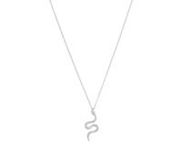 NOELANI Kette mit Anhänger 925 Sterling Silber Damen Halsschmuck, 40+5 cm, Silber, Schlange, Kommt in Schmuck Geschenk Box, 2031586