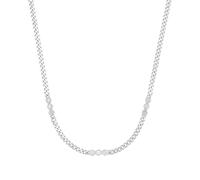 NOELANI Kette mit Anhänger 925 Sterling Silber Damen Halsschmuck, mit Zirkonia synth., 37+5 cm, Weiß, Kommt in Schmuck Geschenk Box, 2038811