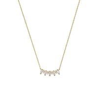 NOELANI Kette mit Anhänger 925 Sterling Silber Damen Halsschmuck, mit Zirkonia synth., 40+5 cm, Weiß, Kommt in Schmuck Geschenk Box, 2036996