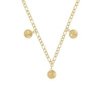 NOELANI Kette mit Anhänger 925 Sterling Silber Damen Halsschmuck, Zirkonia, Perle, Silber, Gold, Kommt in Schmuck Geschenk Box
