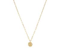 NOELANI Kette mit Anhänger 925 Sterling Silber Damen Halsschmuck, 40+5 cm, Gold, Rose, Kommt in Schmuck Geschenk Box, 2039633