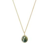 NOELANI - Damen Halskette 925 Silber - Vergoldet/Golden - mit Achat - NOE-N0025