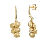 Ohrhänger für Damen, Sterling Silber 925 vergoldet, Muscheln Noelani Gold 001 (Artikelnummer: 5A786/60X001)