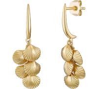 Ohrhänger für Damen, Sterling Silber 925 vergoldet, Muscheln Noelani Gold 001 (Artikelnummer: 5A786/60X001)