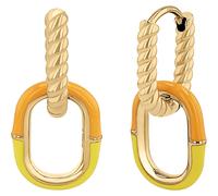 NOELANI Ohrhänger Damen, Orange, onesize, 11 mm, Edelstahl, IP Gold 2037932