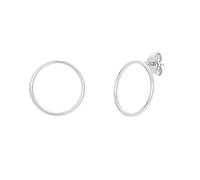 NOELANI Ohrstecker 925 Sterling Silber Damen Ohrschmuck, 1,5 cm, Silber, Kreis, Kommt in Schmuck Geschenk Box, 2030150