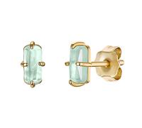 NOELANI Ohrstecker 925 Sterling Silber Damen Ohrschmuck, mit Glas, 0,7 cm, Gold, Kommt in Schmuck Geschenk Box, 2031707