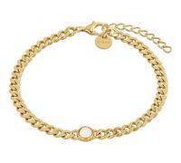 NOELANI Armband 925 Sterling Silber Damen Armschmuck, mit Achat, 16+3 cm, Gold, Kommt in Schmuck Geschenk Box, 2036987