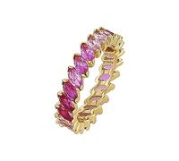 NOELANI Ring Damen, Pink, 54 | 17, 5 mm, Zirkonia synth., Pink, Rosa, Rot, 2,9 mm, Silber 925, gelbvergoldet 2037030