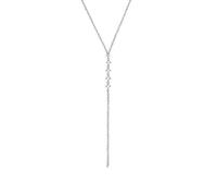 NOELANI Y-Collier 925 Sterling Silber Damen Halsschmuck, mit Zirkonia synth., 40+5 cm, Silber, Kommt in Schmuck Geschenk Box, 2031572