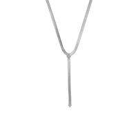 NOELANI Y-Collier Damen, Weiß, 4 mm, Weiß, 0,6 mm, Edelstahl 2036933
