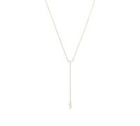 NOELANI Y-Kette für Damen, Silber 925, mit Zirkonia, 40+5 cm, gold, Geschenkidee, kommt in Schmuck Geschenk Box, 2100075