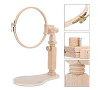 NOENNULL Stickrahmen-Ständer-Set aus Holz, Kreuzstich-Ringrahmen, Nähwerkzeuge für Stickbegeisterte, Buchenholz, 20 Cm/15 Cm