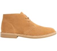 NOESLOMISMO BY DILEMA Wanderstiefel für Herren, echtes Spaltleder, Safari-Schuhe, Desert Boots, Halbschaft mit Schnürsenkeln, Gummisohle, Kreppensohle, klassische Wildlederstiefel, Rostbraun, 43 EU