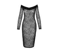 Noir Handmade halblanges Kleid in schwarz - Größe L