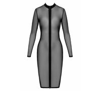 Noir Handmade halblanges Kleid in schwarz - Größe XL