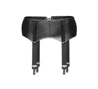 Noir Handmade Strumpfhaltergürtel in schwarz - Größe M