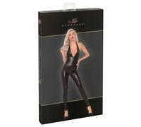 Noir Low-Cut Jumpsuit, Schwarz, XL