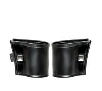 .NoirHandmade Men Schwarzes wetlook Herren Armband Handgelenk-Geldbörse mit verstecktem Reißverschluss und Druckknöpfen OS