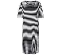 Noisy may A/S Damen Nmmayden 2/4 Dress Curve Kleid, Black/Stripes:bw, 50 EU