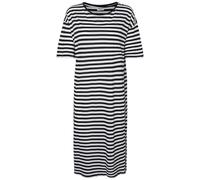 Noisy may A/S Damen Nmmayden 2/4 Dress Curve Kleid, Black/Stripes:bw, 52 EU