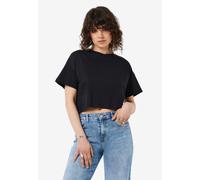 Noisy may Damen Nmalena S/S O-neck Semicrop Top Fwd Noos T Shirt, Schwarz, M EU