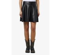 Noisy may Damen Rock NMANDY PU HW Flared Skirt WVN NOOS (DE/NL/SE/PL, Alphanumerisch, XL, Regular, Regular, schwarz)