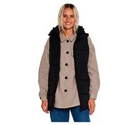 Noisy May NMAurora Hood Vest Weste schwarz in M