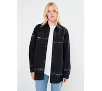 Noisy May - Bekleidung NMALVA L/S TIE DIE DENIM SHACKET VI490BL - Schwarz - Größe M