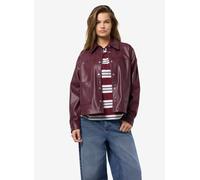 Noisy May - Bekleidung NMBETTIE LS PU SHIRT - Bordeaux - Größe S