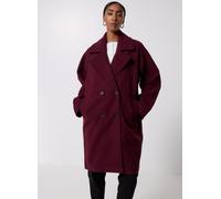 Noisy May - Bekleidung NMCICI OVERSIZED COAT BF - weinrot - Größe M