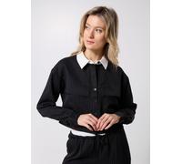 Noisy May - Bekleidung NMDALLAS L/S CROP PINSTRIPE SHIRT FWD - Schwarz - Größe XL