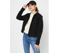 Noisy May Damen Kurze Jeansjacke | Basic Denim Übergangsjacke | Stoned Washed Jacket NMDEBRA, Farben:Schwarz, Größe:L