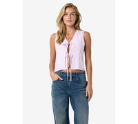 Noisy May - Bekleidung NMFRIDA S/L TIE VEST WVN - rosa - Größe L