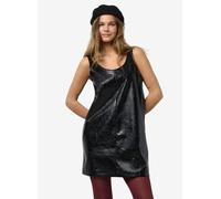 Noisy May - Bekleidung NMKANE PINAFORE VINYL DRESS - Schwarz - Größe XL