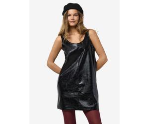 Noisy May - Bekleidung NMKANE PINAFORE VINYL DRESS - Schwarz - Größe XL