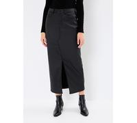 Noisy May - Bekleidung NMKATH NW SLIT LONG SKIRT COATED BL NOOS - Schwarz - Größe XS