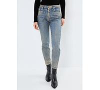 Noisy May - Bekleidung NMMONI HW ST ANK GOLDEN COATED JEANS - blau - Größe 31 X 32