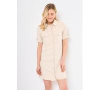 Noisy May - Bekleidung Nmnew Signe S/S Denim Dress Clr Noos - beige - Größe S